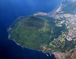 An aerial photograph of Kaimondake