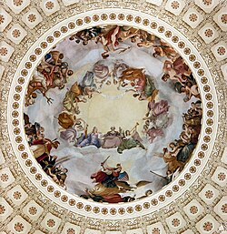 The Apotheosis of Washington, the 1865 fresco by Constantino Brumidi on the interior of the Capitol's dome