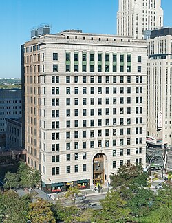 The Huntington National Bank Building in Columbus was mostly built in 1925 around an existing building.