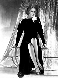 Etting in a photo for her CBS radio program sponsored by Oldsmobile.