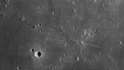 Lunar Orbiter 4 image of Rimae Daniell