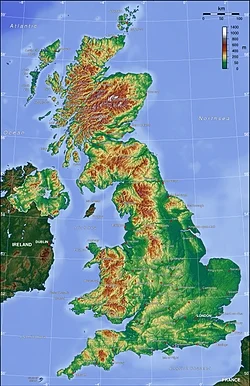 The United Kingdom's topography