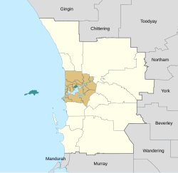 Area of the Perth Metropolitan Region Scheme