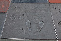 Williams's prints at Grauman's Chinese Theatre