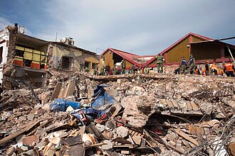 Municipal Palace of Juchitán de Zaragoza, collapsed by the September 8 earthquake