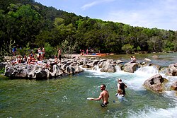 Sculpture Falls along the Barton Creek Greenbelt