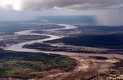 The Limpopo River during the 2000 Mozambique flood