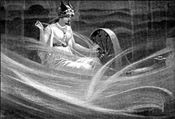 Frigg spinning the clouds, by John Charles Dollman