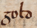 The word gold in the Beowulf manuscript