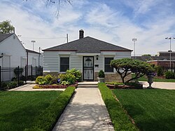 Jackson's childhood home in Gary, Indiana, in 2014