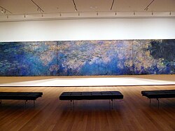 Claude Monet's early 20th century landscape Reflections of Clouds on the Water-Lily Pond