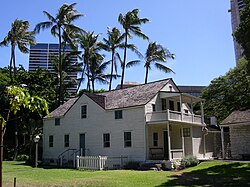 One of the houses in the mission houses museum, Honolulu.