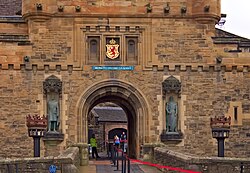 Main gate from the Esplanade into the castle (with the gatehouse)