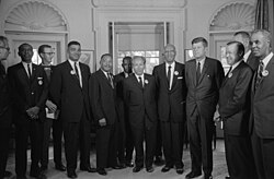 Following the March on Washington on August 28, 1963, civil rights leaders met with President Kennedy and Vice President Johnson to discuss civil rights legislation.