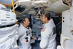 Conrad and Bean in the LM simulator