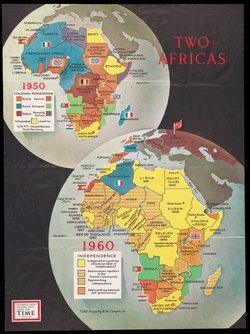 Comparison of 1950 Africa to 1960 Africa