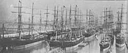 Alameda shipyards at the turn of the 20th century