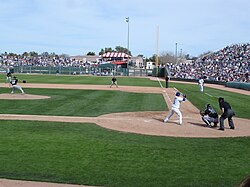 A spring training game between the Cubs and White Sox at HoHoKam Park