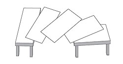 "Shepard tables" deconstructed. The two tabletops appear to be different, but they are the same size and shape.