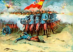 The last stand of the Spanish Garrison in Cuba by Murat Halstead, 1898
