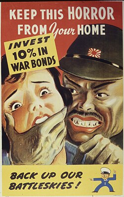 Because of the war, the Japanese were seen as a threat to the home front.