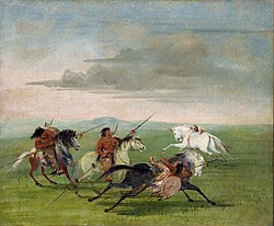 Comanche Feats of Horsemenship, George Catlin 1834