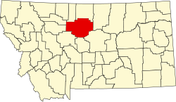 Chouteau County map