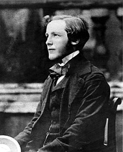 A young Maxwell at Trinity College, Cambridge, holding one of his colour wheels