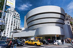 Solomon R. Guggenheim Museum seen from Fifth Avenue