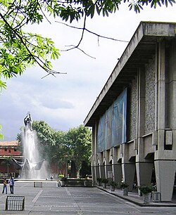 University of Antioquia: Central Library at the University City of Medellín