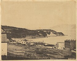 View of North Beach from Telegraph Hill, 1856