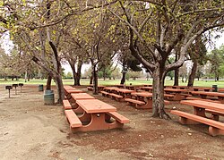 Woodley Park group picnic area.