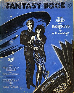 Van Vogt's "Ship of Darkness" was the cover story in the second issue of Fantasy Book in 1948.