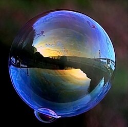 Soap bubbles can easily merge