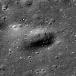 Leonid crater and the final resting place of the Lunokhod-1 rover (upper left)