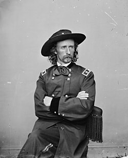 George Armstrong Custer led U.S. troops against Native Americans in western Kansas.