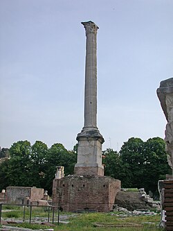 The Column of Phocas, last imperial monument in the Roman Forum