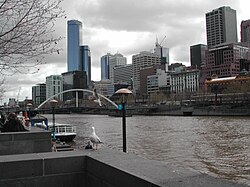 The distinctive colour of the river is easily recognisable.