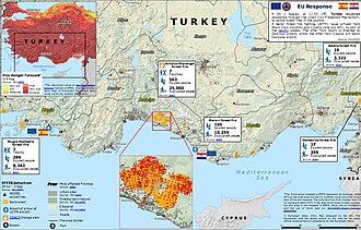 Map of the fires