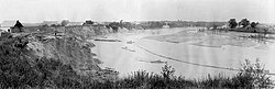 Noire River (Rivière Noire), Saint-Alban landslide 1894, Quebec, Canada[1][2]