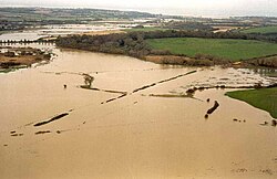 A flood plain in the Isle of Wight