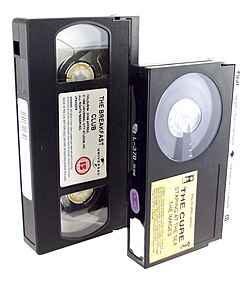 VHS and Betamax tapes