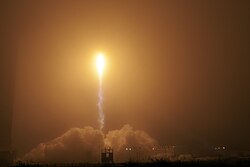 The launch of the Atlas V rocket carrying InSight and MarCO from Vandenberg Space Launch Complex 3-E