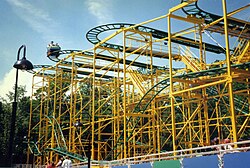 Sand Serpent during its run at Busch Gardens Williamsburg