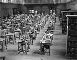 Evacuated King's College London students at the University of Bristol in 1940
