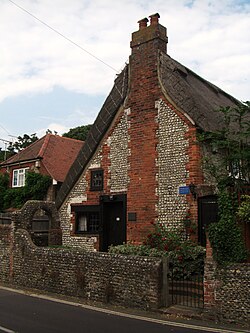 The cottage in Felpham, Blake’s Cottage, where Blake lived from 1800 until 1803