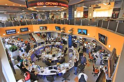 The newsroom of the agency, 2008