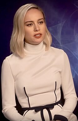 Larson promoting Captain Marvel in 2019
