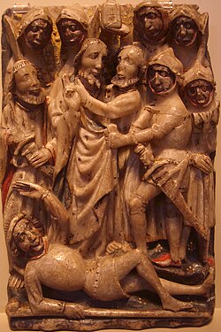Medieval alabaster relief from Great Britain