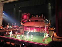 Water puppet theatre in Hanoi